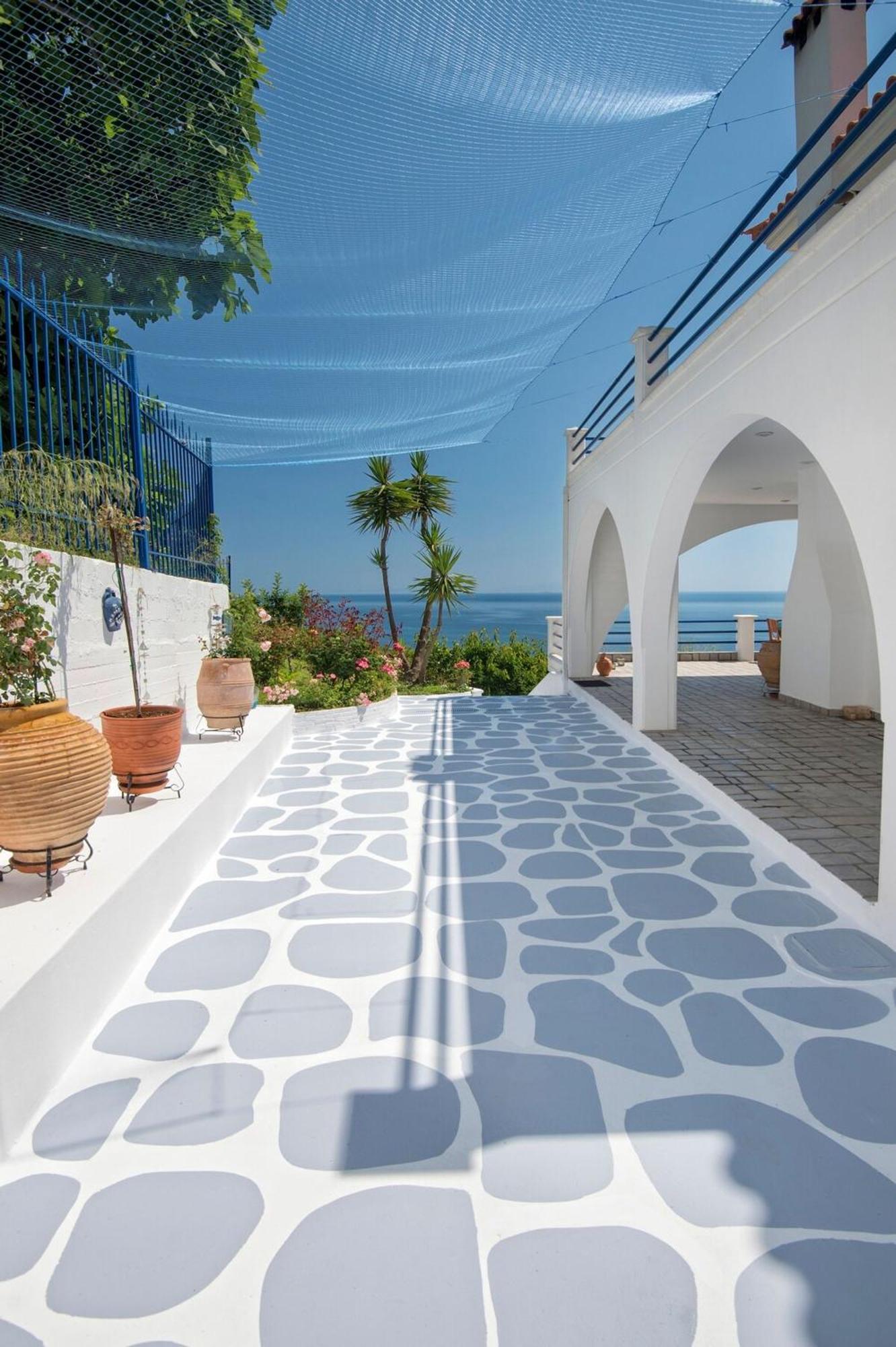 Blue Dream Seaside Villa With Superb Sea Views Kími Kültér fotó